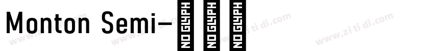 Monton Semi字体转换
